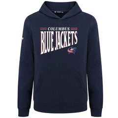Columbus Blue Jackets Levelwear Youth Jr Podium Tally Pullover Hoodie - Navy | NHL Lifestyle