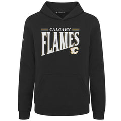 Calgary Flames Levelwear Youth Jr Podium Tally Pullover Hoodie - Black | NHL on sale