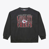 Kansas City Chiefs Downtown Collection Fleece Sweatshirt - Black - Mitchell & Ness