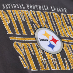 Pittsburgh Steelers Downtown Collection Fleece Sweatshirt - Black - Mitchell & Ness