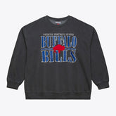 Buffalo Bills Downtown Crew Vintage Logo Sweatshirt - Black - Mitchell & Ness