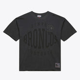 Denver Broncos Downtown Collection Premium Vintage Logo T-Shirt - Black - Mitchell & Ness