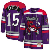 Mitchell & Ness Vince Carter Toronto Raptors Youth Maxxed Out 2.0 Fashion Hockey Jersey Purple