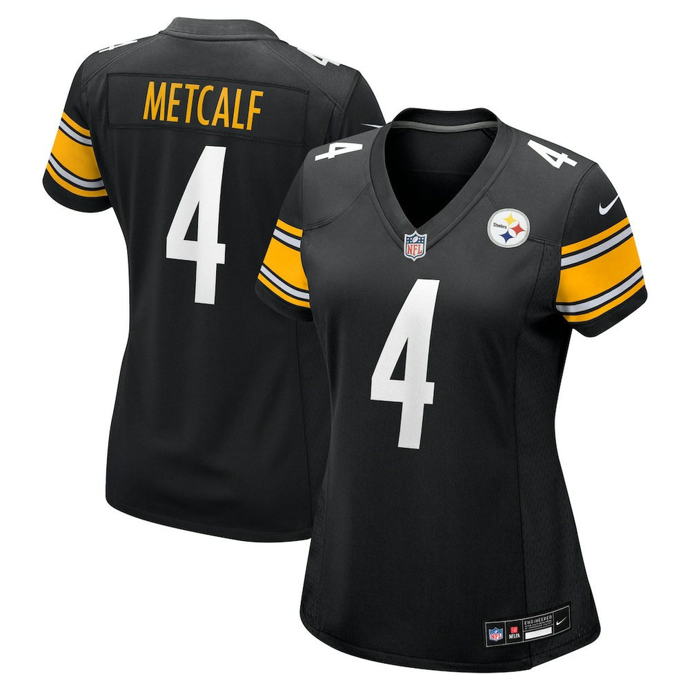 DK Metcalf Pittsburgh Steelers Women's Team Game Jersey - Black - Nike