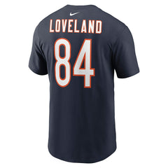 Colston Loveland Chicago Bears Name & Number T-Shirt - Navy - Nike