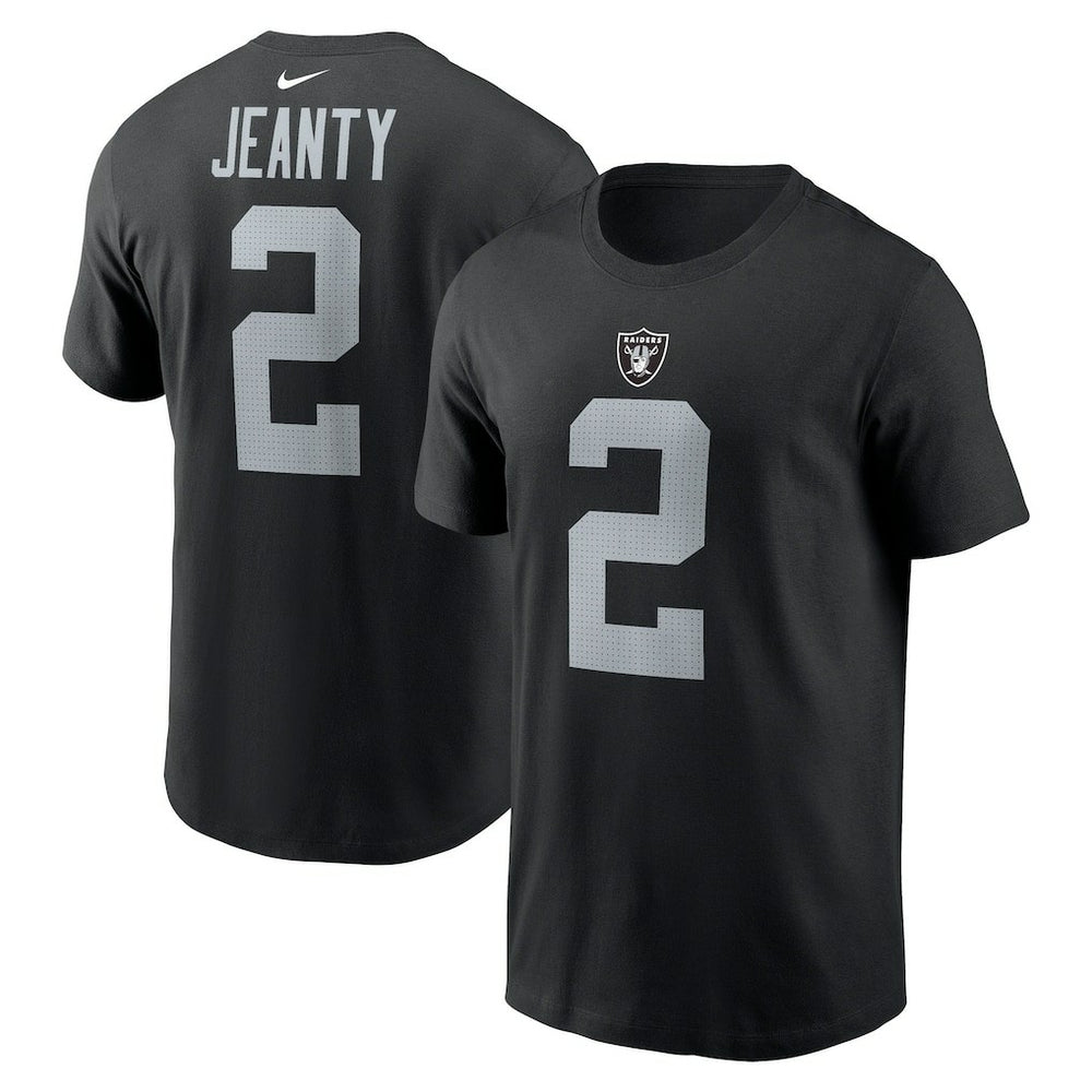 Ashton Jeanty Las Vegas Raiders Name & Number T-Shirt - Black - Nike