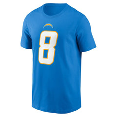 Omarion Hampton Los Angeles Chargers Name & Number T-Shirt - Powder Blue - Nike