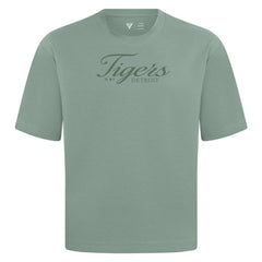 Detroit Tigers Levelwear Ethereal Oversized Luxe Signature Knit T-Shirt for sale