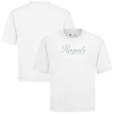 Kansas City Royals Levelwear Ethereal Oversized Luxe Signature Knit T-Shirt Sale