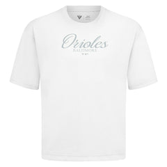 Baltimore Orioles Levelwear Ethereal Oversized Luxe Signature Knit T-Shirt Outlet