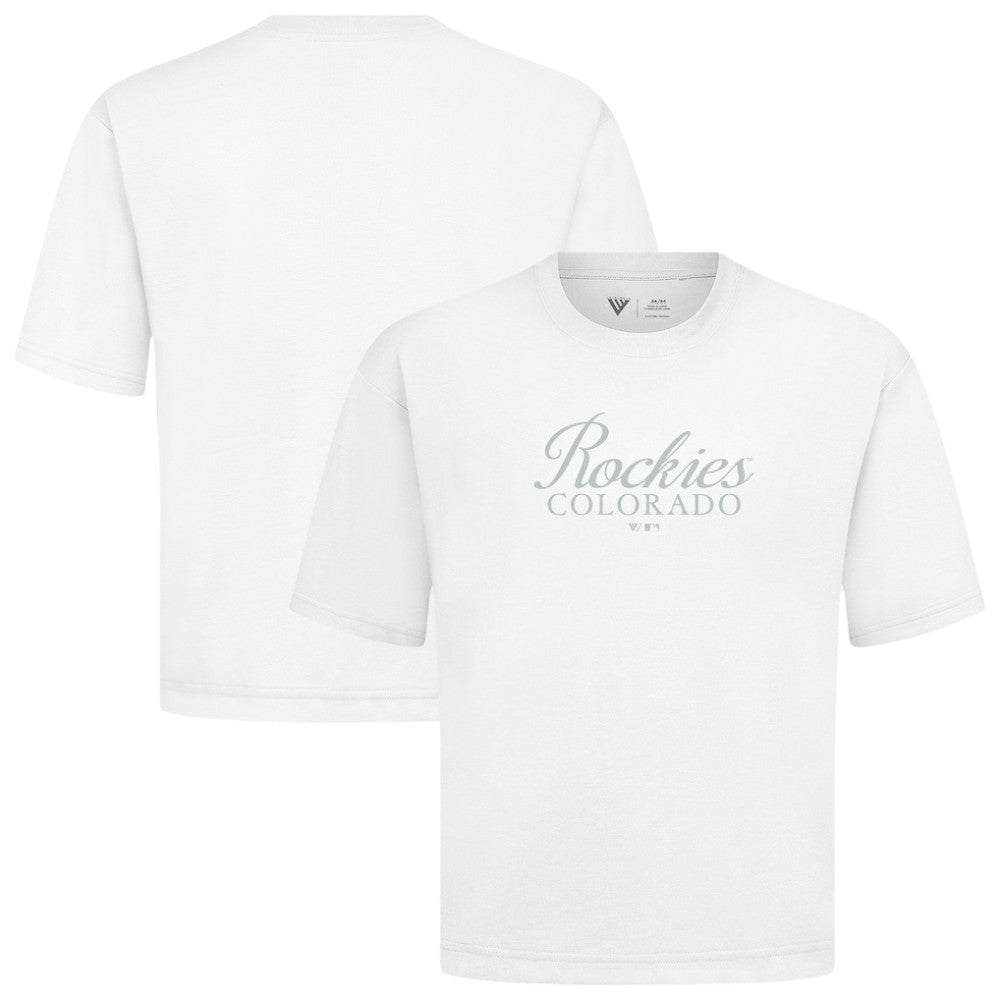 Colorado Rockies Levelwear Ethereal Oversized Luxe Signature Knit T-Shirt Near Me