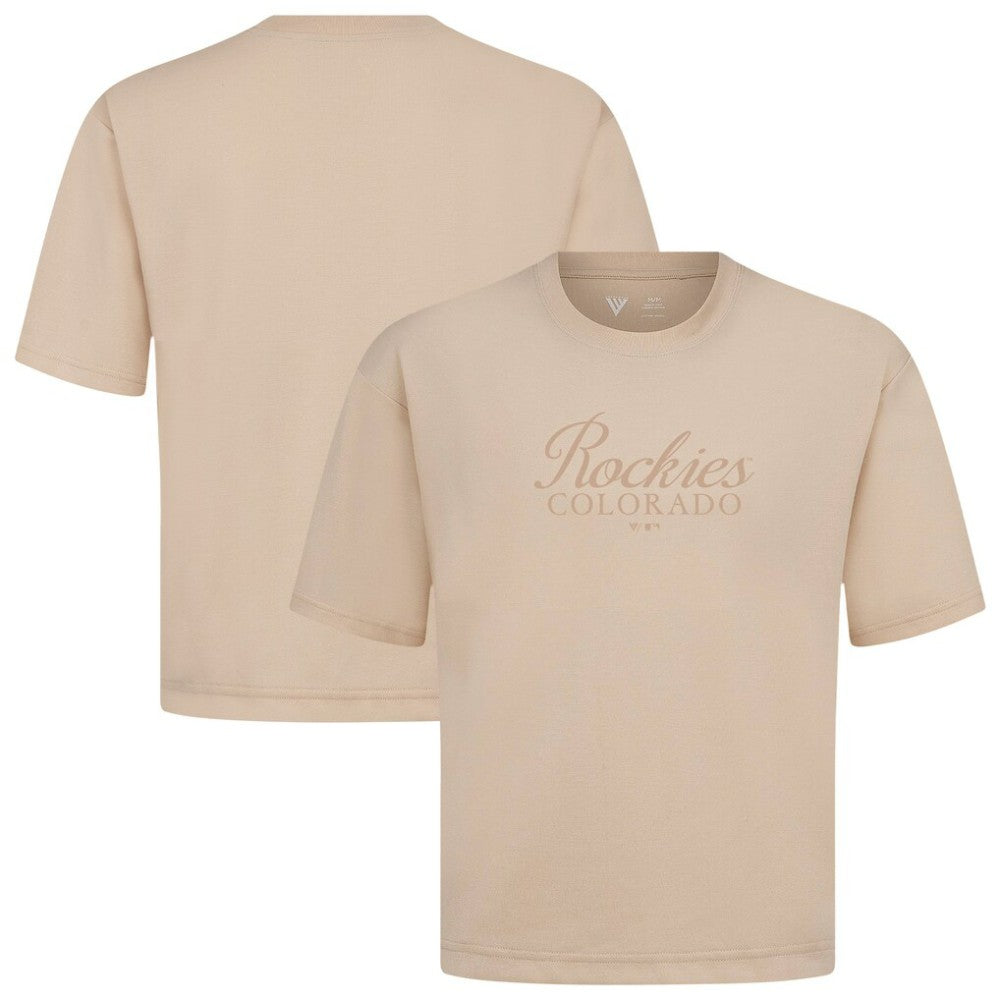 Colorado Rockies Levelwear Ethereal Oversized Luxe Signature Knit T-Shirt Sale