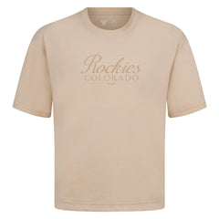 Colorado Rockies Levelwear Ethereal Oversized Luxe Signature Knit T-Shirt Sale