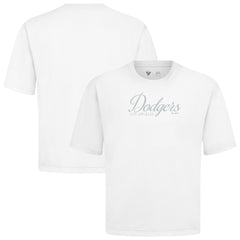Los Angeles Dodgers Levelwear Ethereal Oversized Luxe Signature Knit T-Shirt Sale