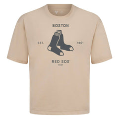 Boston Red Sox Levelwear Crossway Oversized Luxe Signature Knit T-Shirt Near Me