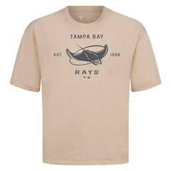 Tampa Bay Rays Levelwear Crossway Oversized Luxe Signature Knit T-Shirt Outlet
