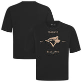 Toronto Blue Jays Levelwear Crossway Oversized Luxe Signature Knit T-Shirt Discount