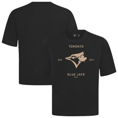 Toronto Blue Jays Levelwear Crossway Oversized Luxe Signature Knit T-Shirt Discount