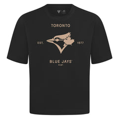 Toronto Blue Jays Levelwear Crossway Oversized Luxe Signature Knit T-Shirt Discount