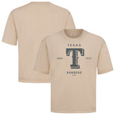 Texas Rangers Levelwear Crossway Oversized Luxe Signature Knit T-Shirt Outlet
