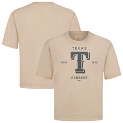 Texas Rangers Levelwear Crossway Oversized Luxe Signature Knit T-Shirt Outlet