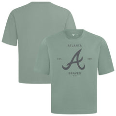 Atlanta Braves Levelwear Crossway Oversized Luxe Signature Knit T-Shirt for sale