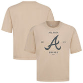 Atlanta Braves Levelwear Crossway Oversized Luxe Signature Knit T-Shirt Outlet