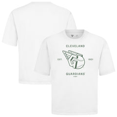 Cleveland Guardians Levelwear Crossway Oversized Luxe Signature Knit T-Shirt for sale