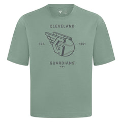 Cleveland Guardians Levelwear Crossway Oversized Luxe Signature Knit T-Shirt for sale
