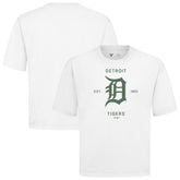 Detroit Tigers Levelwear Crossway Oversized Luxe Signature Knit T-Shirt Sale