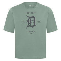 Detroit Tigers Levelwear Crossway Oversized Luxe Signature Knit T-Shirt Discount
