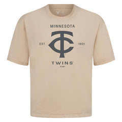 Minnesota Twins Levelwear Crossway Oversized Luxe Signature Knit T-Shirt Sale