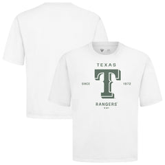 Texas Rangers Levelwear Crossway Oversized Luxe Signature Knit T-Shirt for sale