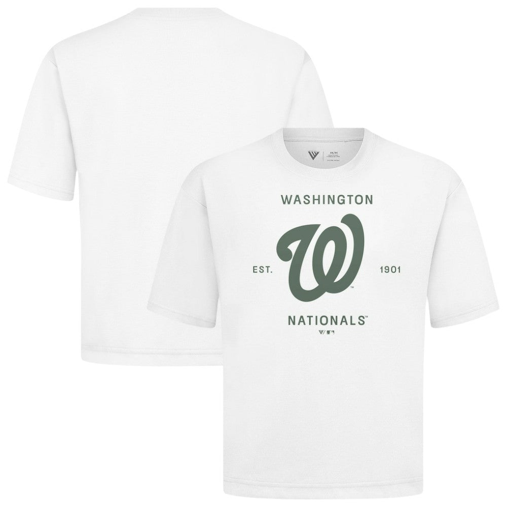 Washington Nationals Levelwear Crossway Oversized Luxe Signature Knit T-Shirt Sale