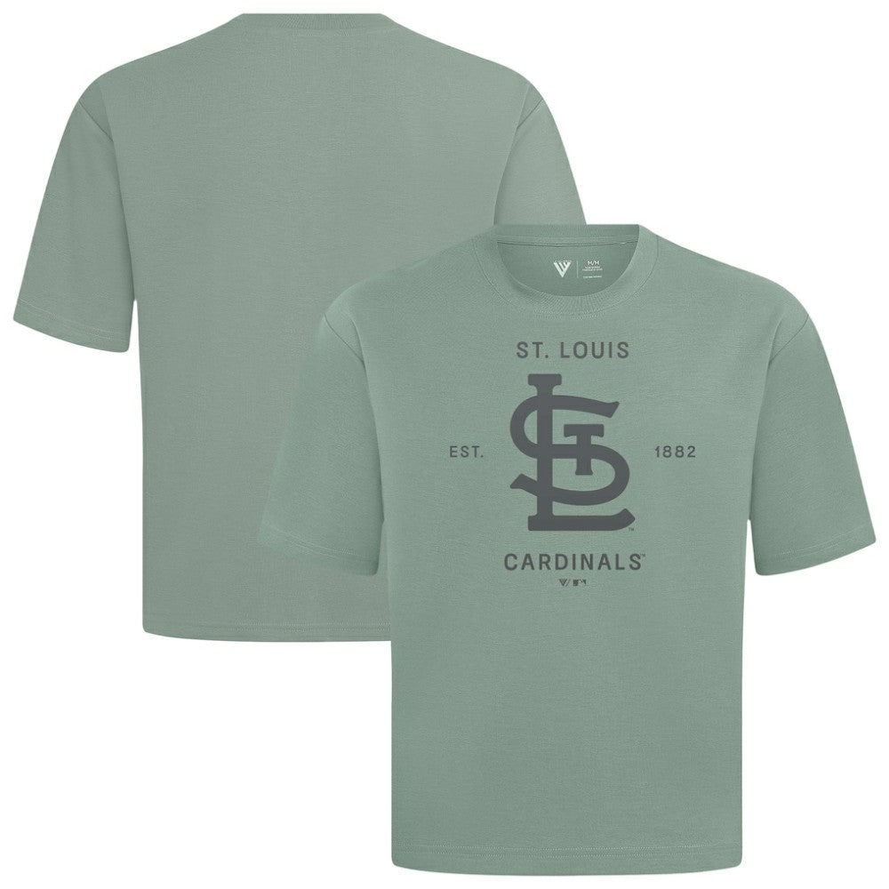 St. Louis Cardinals Levelwear Crossway Oversized Luxe Signature Knit T-Shirt for sale
