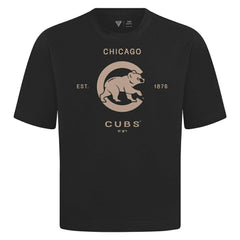 Chicago Cubs Levelwear Crossway Oversized Luxe Signature Knit T-Shirt Discount