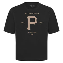 Pittsburgh Pirates Levelwear Crossway Oversized Luxe Signature Knit T-Shirt Sale