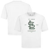 St. Louis Cardinals Levelwear Crossway Oversized Luxe Signature Knit T-Shirt Sale