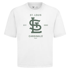St. Louis Cardinals Levelwear Crossway Oversized Luxe Signature Knit T-Shirt Sale
