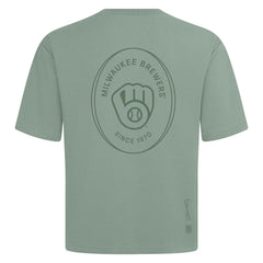 Milwaukee Brewers Levelwear Signet Oversized Luxe Signature Knit T-Shirt Near Me