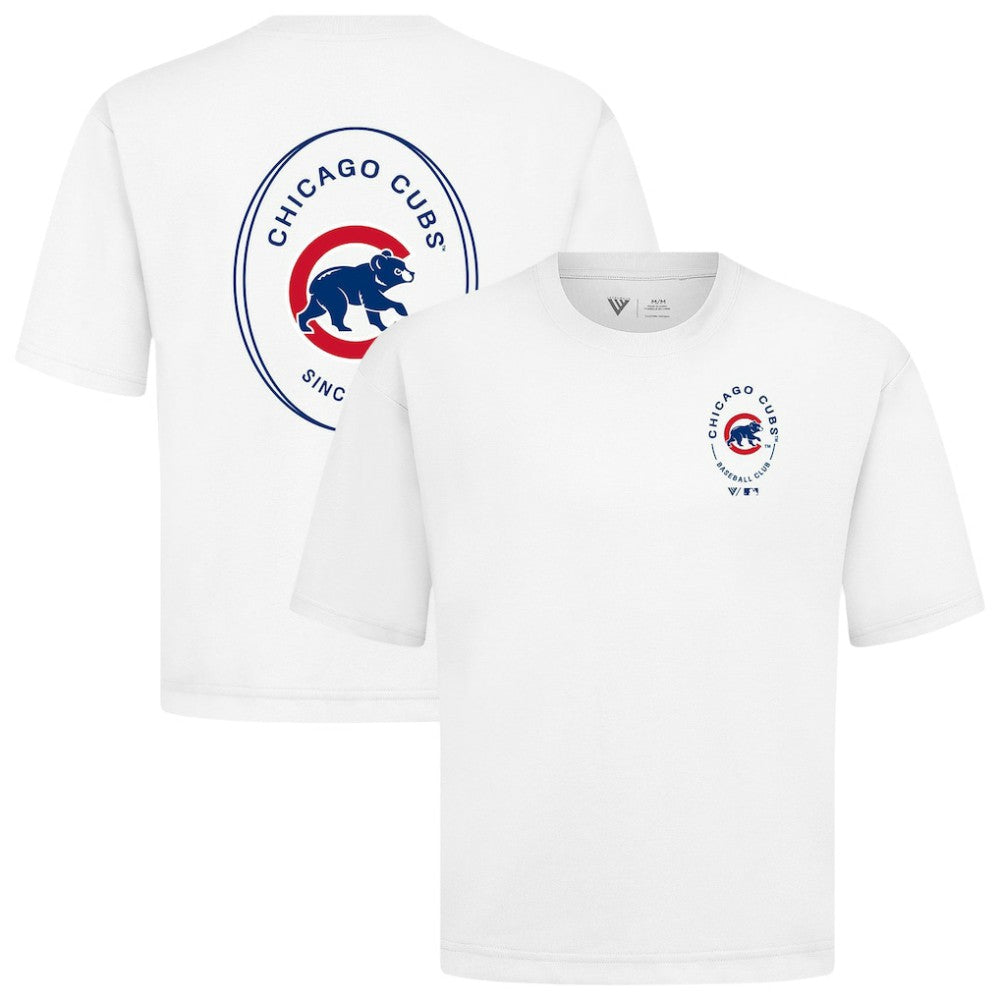 Chicago Cubs Levelwear Signet Oversized Luxe Signature Knit T-Shirt Near Me