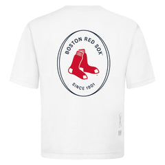 Boston Red Sox Levelwear Signet Oversized Luxe Signature Knit T-Shirt Sale