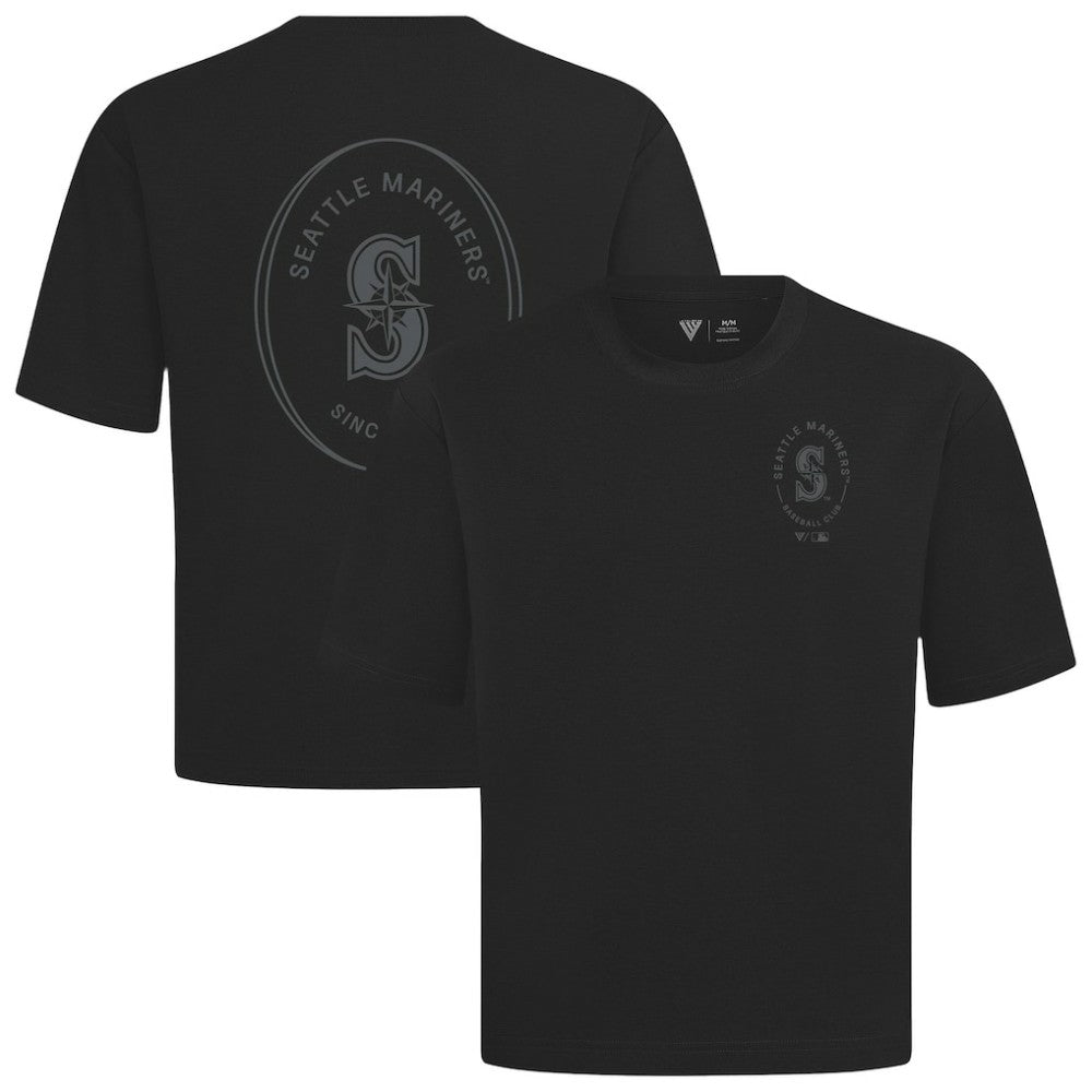 Seattle Mariners Levelwear Register Oversized Luxe Signature Knit T-Shirt for sale