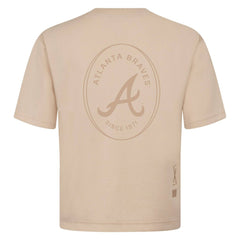 Atlanta Braves Levelwear Register Oversized Luxe Signature Knit T-Shirt Discount