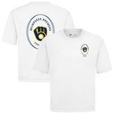 Milwaukee Brewers Levelwear Register Oversized Luxe Signature Knit T-Shirt Discount