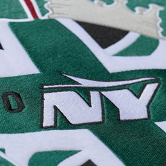 New York Jets Jets In London Throw It Back Fleece Sweatshirt - Green - Mitchell & Ness