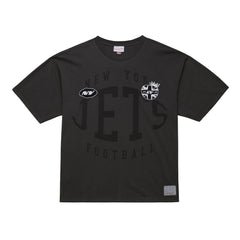 New York Jets Jets In London Downtown Collection Premium T-Shirt - Black - Mitchell & Ness