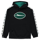 New York Jets In London Big Logo Raglan Hoodie - Black - Mitchell & Ness
