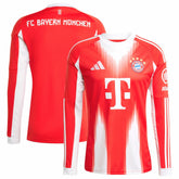 Adidas - Bayern Munich 2025/26 Home Replica Long Sleeve Jersey - Red