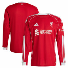 Adidas - Liverpool 2025/26 Home Replica Long Sleeve Jersey - Red